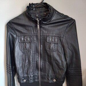 JouJou Faux Leather Jacket Size Small